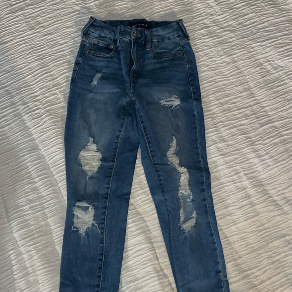Aeropostale High Rise Curvy Jeggings
